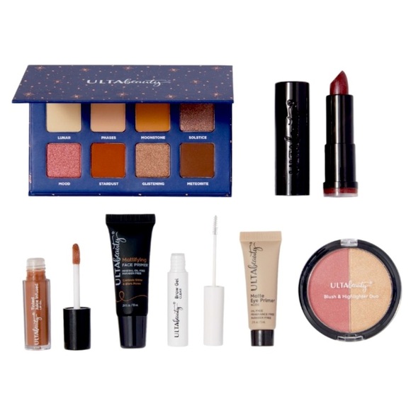 ULTA Beauty 8-Piece Makeup Bundle with Purple Velvety Makeup Bag - Picture 1 of 5